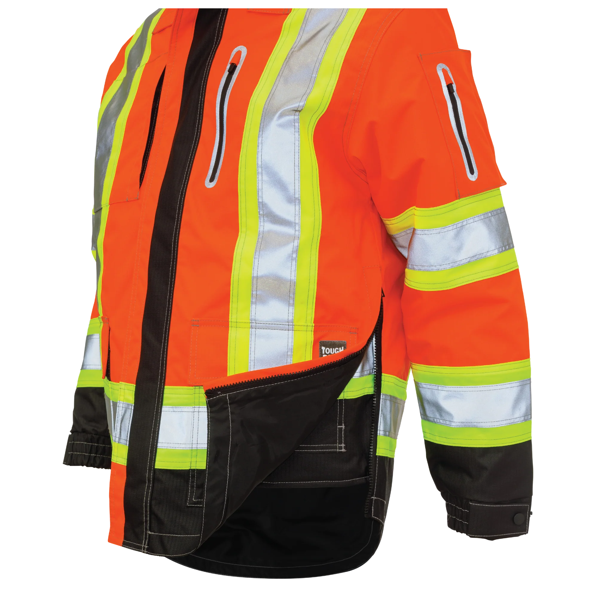 Tough Duck Ripstop 4-In-1 Safety Jacket - S-2XL