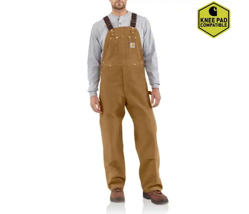 Carhartt Men's R01 Duck Bibs 44x32