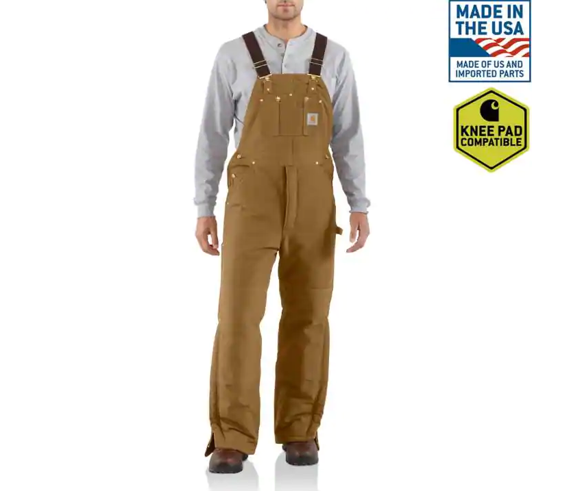 Carhartt Men's R03 Insulated Bibs 48x32