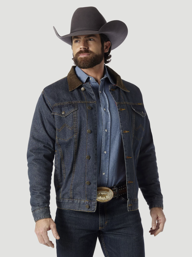 Wrangler Men's Blanket Lined Denim Jacket