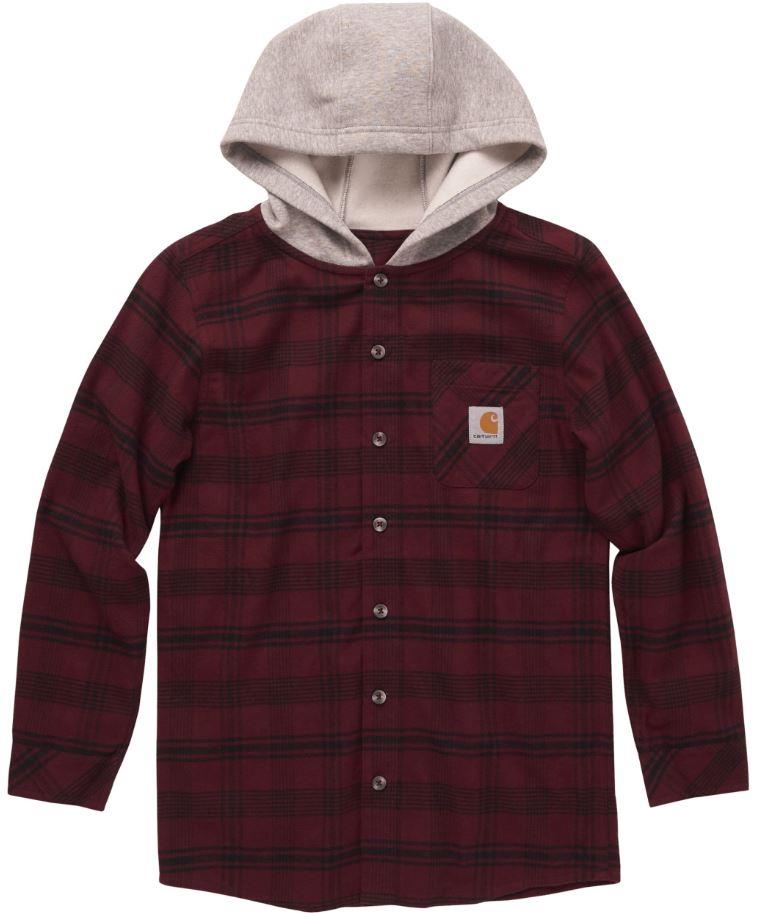 Carhartt Boys Hooded Flannel Shirt