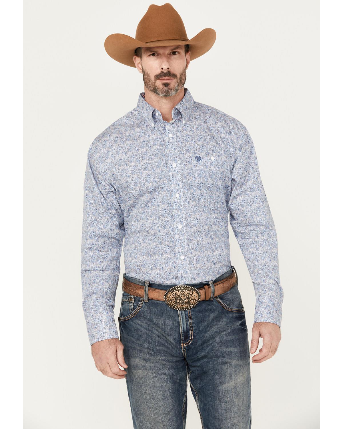 Wrangler Men's George Strait Paisley Shirt
