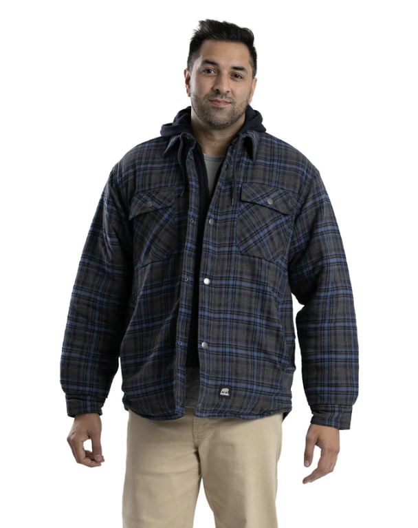 Berne Mens Quilt-Lined Shirt Jacket
