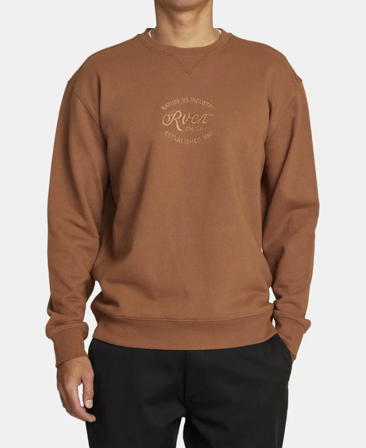 RVCA Mens Balance Cafe Crewneck