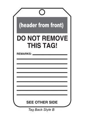 Danger Equipment Needs Repair Plastic Tag