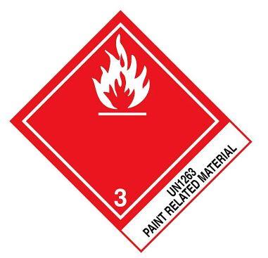 Wilson Signs Paint Related Material UN 1263 Sticker