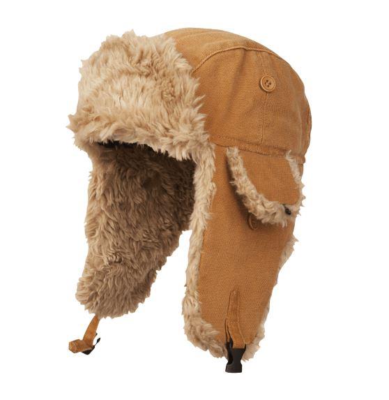Tough Duck Quilted Cotton Aviator Hat