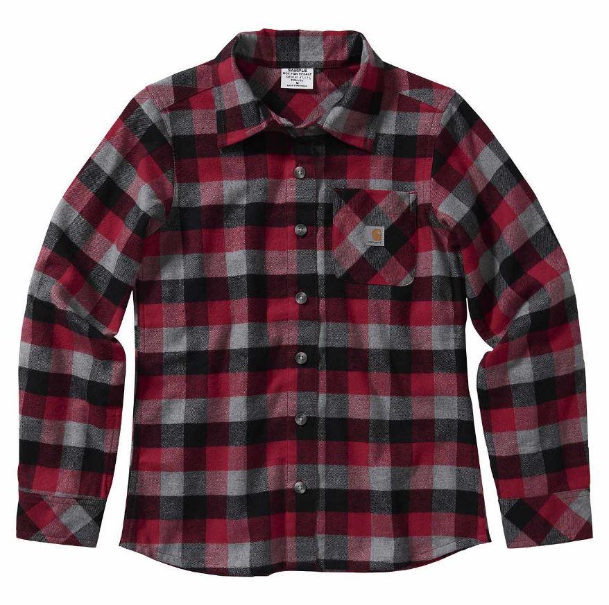 Carhartt Girls Flannel Plaid Shirt