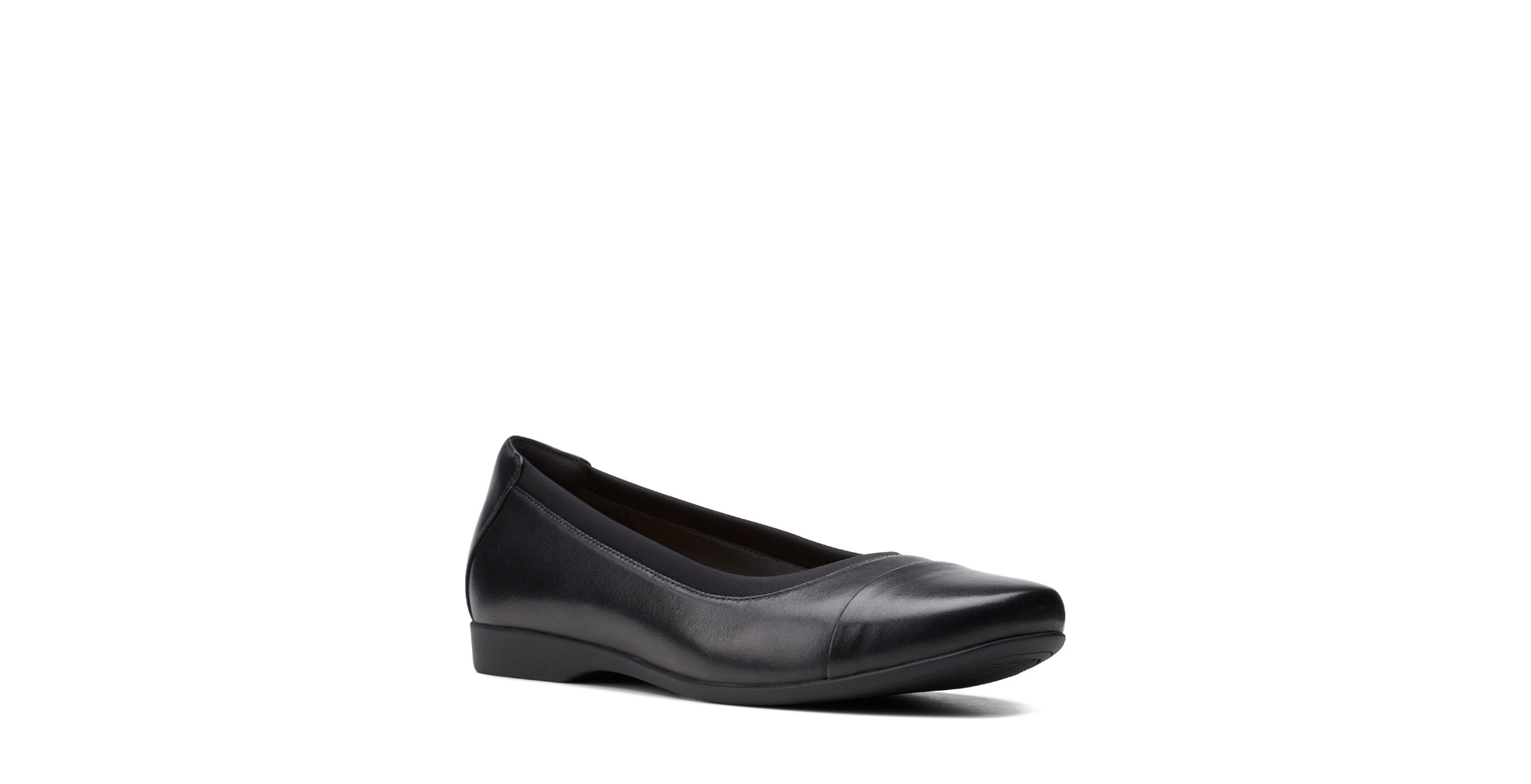 Clarks Darcey Cap2 Black Flat | ruggednorth.ca