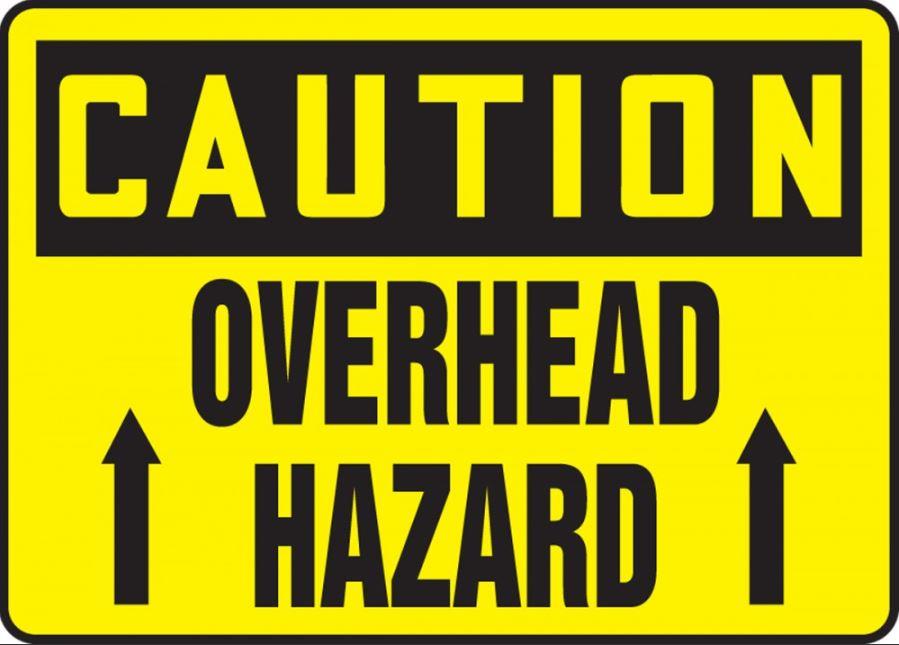 Caution Overhead Hazard Sticker | ruggednorth.ca