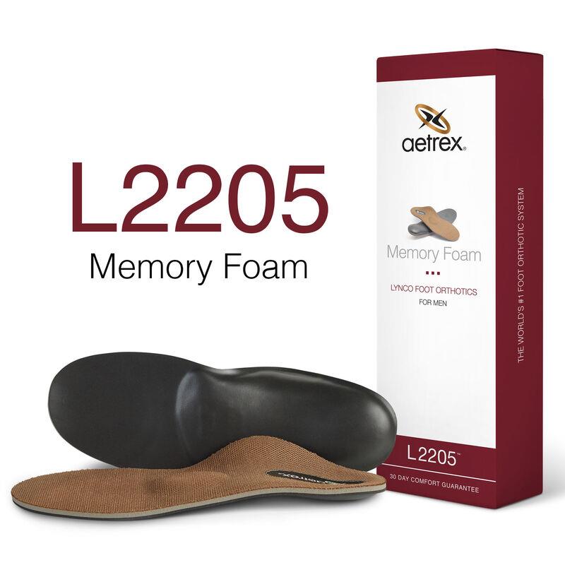 Aetrex Mens Memory Foam Orthotics w/ Metatarsal Support