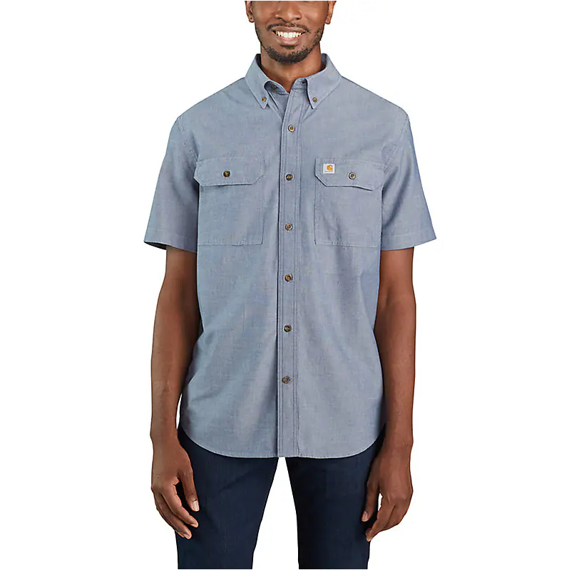 Carhartt Midweight Chambray Short-Sleeve Shirt