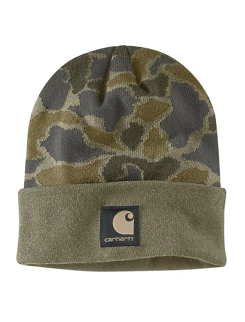Carhartt Knit Cuffed Camo Toque