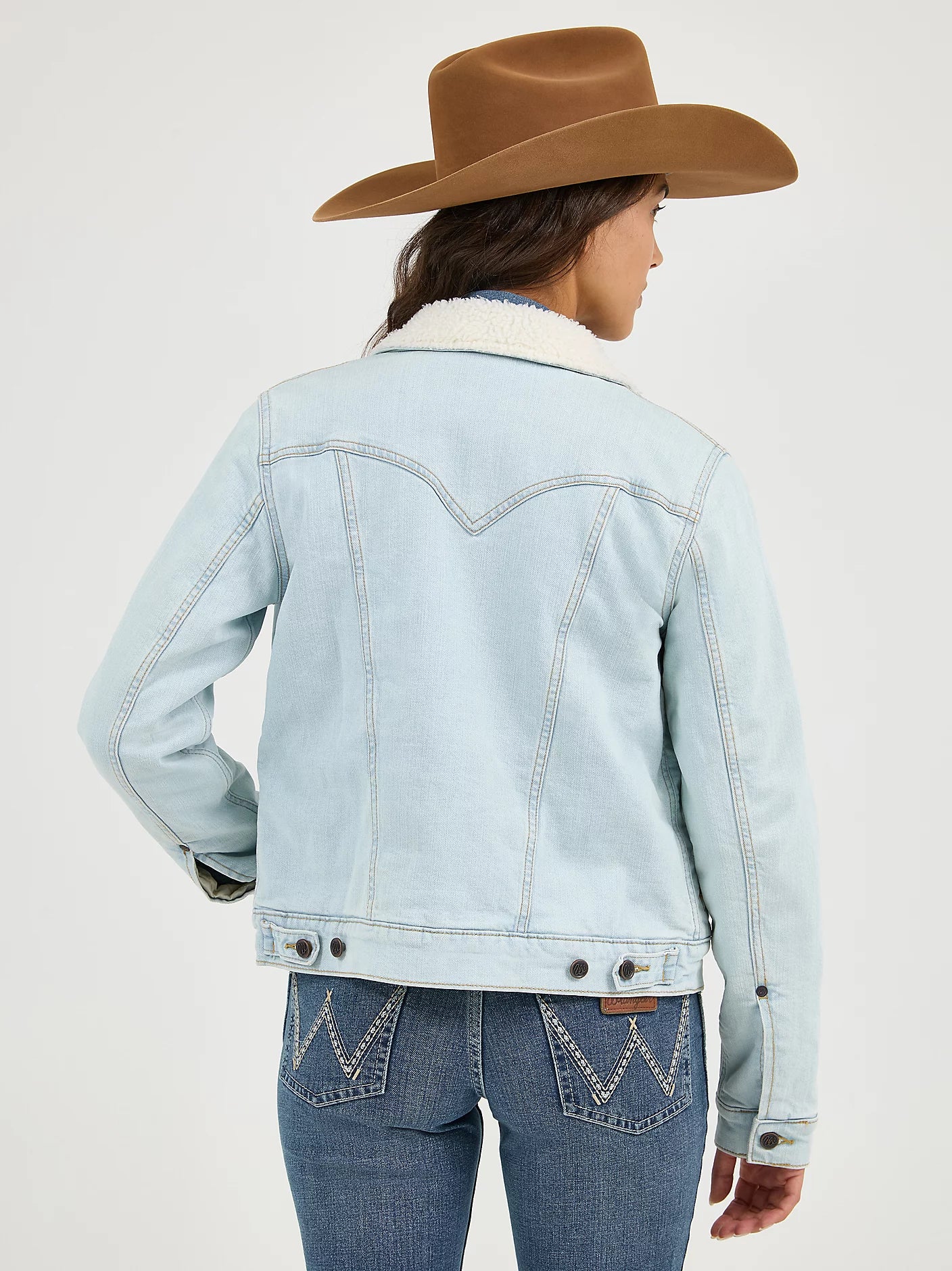 Wrangler Women's Retro Sherpa Lined Denim Jacket