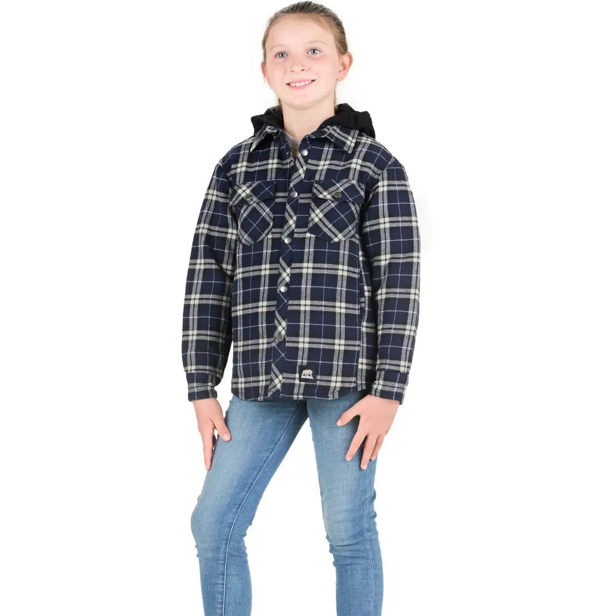 Berne Youth Heartland Quilt Lined Flannel Jacket