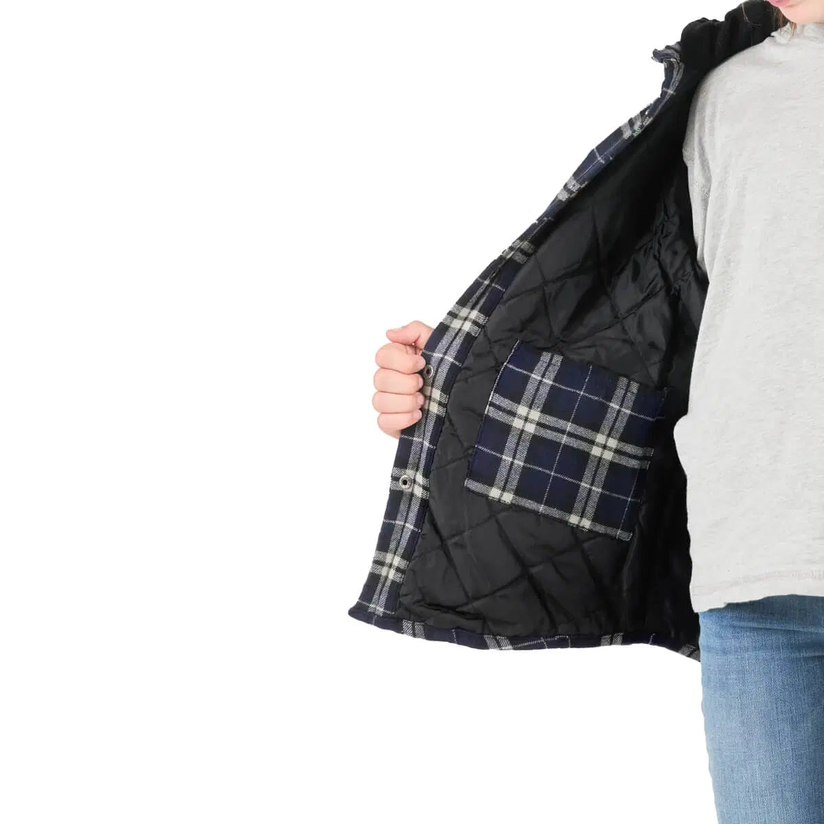Berne Youth Heartland Quilt Lined Flannel Jacket