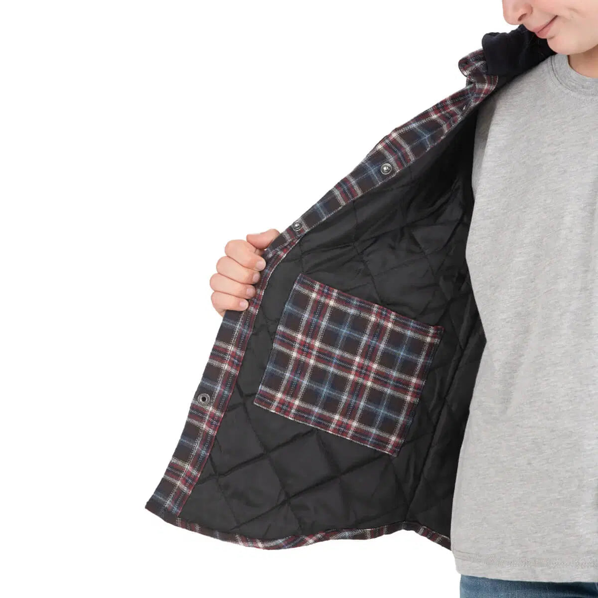 Berne Youth Heartland Quilt Lined Flannel Jacket