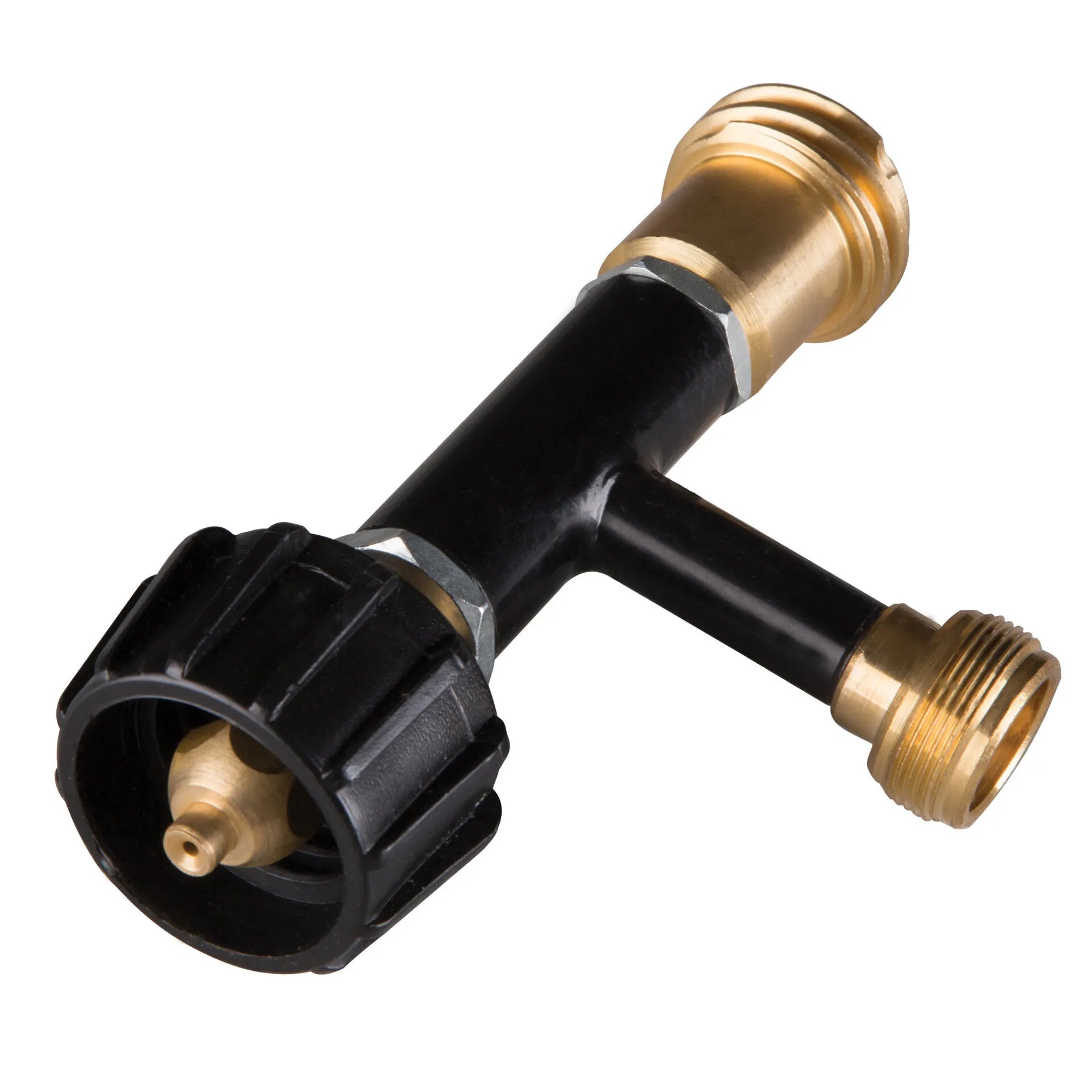 Stansport Bulk Tank to 1 LB Cylinder Inlet T Connector