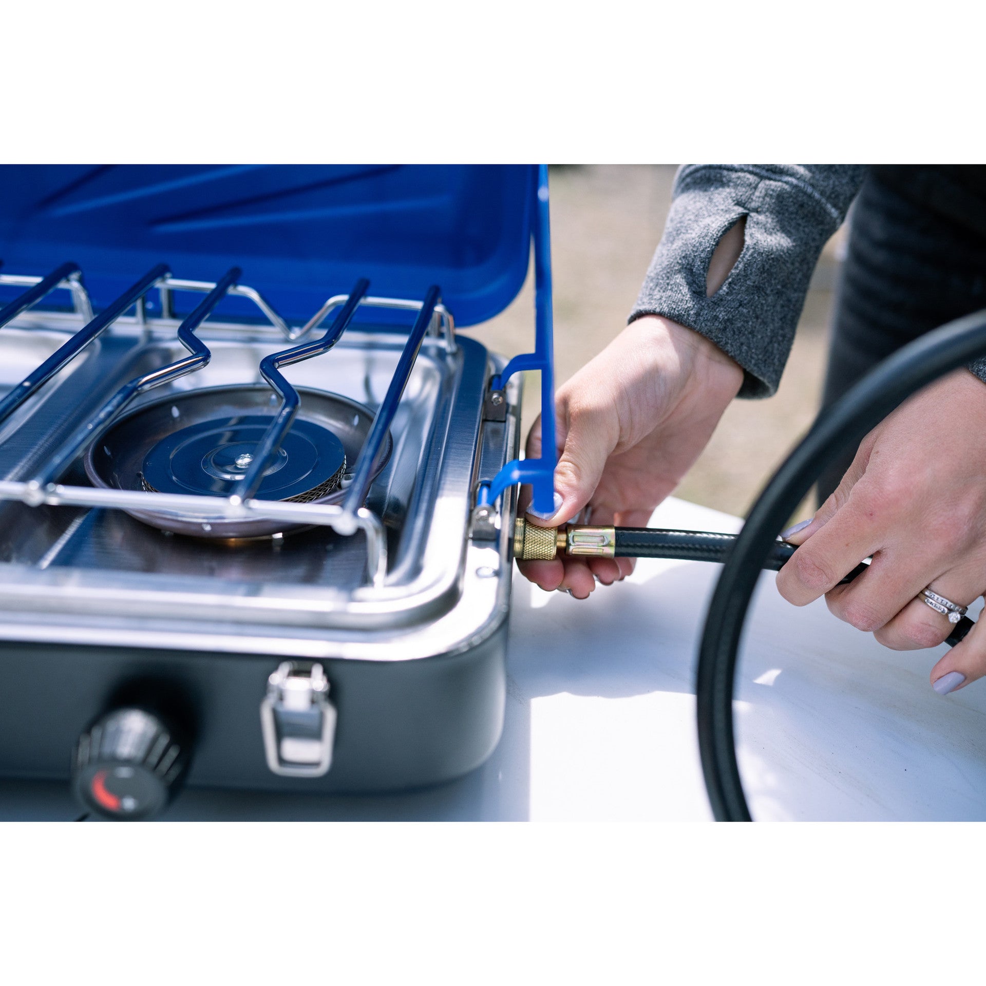 Stansport 30" Propane Hose & Regulator - 10 PSI