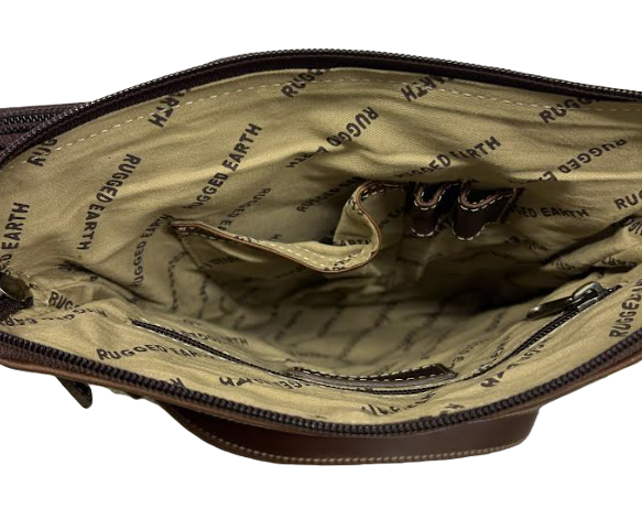 Rugged Earth Brown Leather Purse