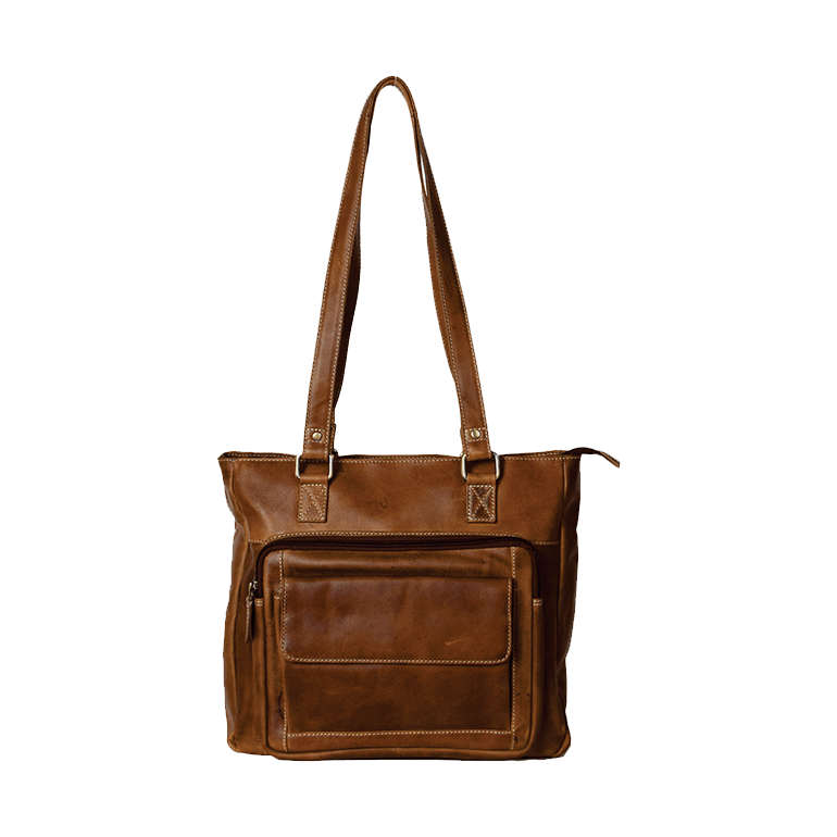 Rugged Earth Brown Leather Purse