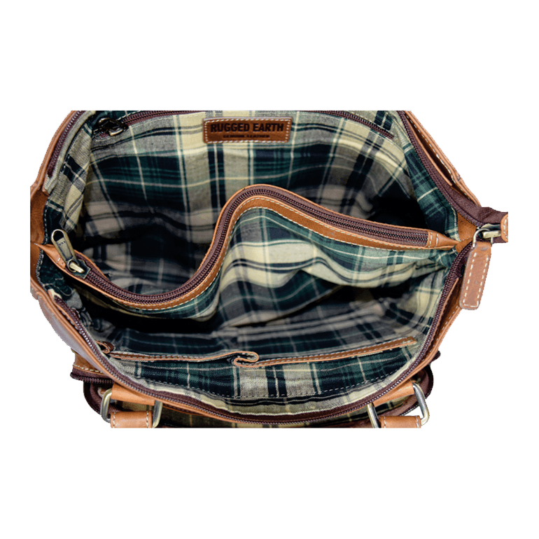 Rugged Earth Brown Leather Purse