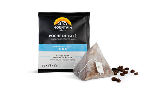 Mountain Coffee Co. Dark Roast Single Serve Coffee Bags – 5 Pack
