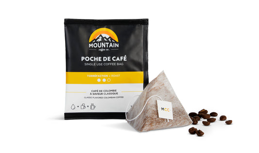 Mountain Coffee Co. Medium Roast Single Serve Coffee Bags – 5 Pack