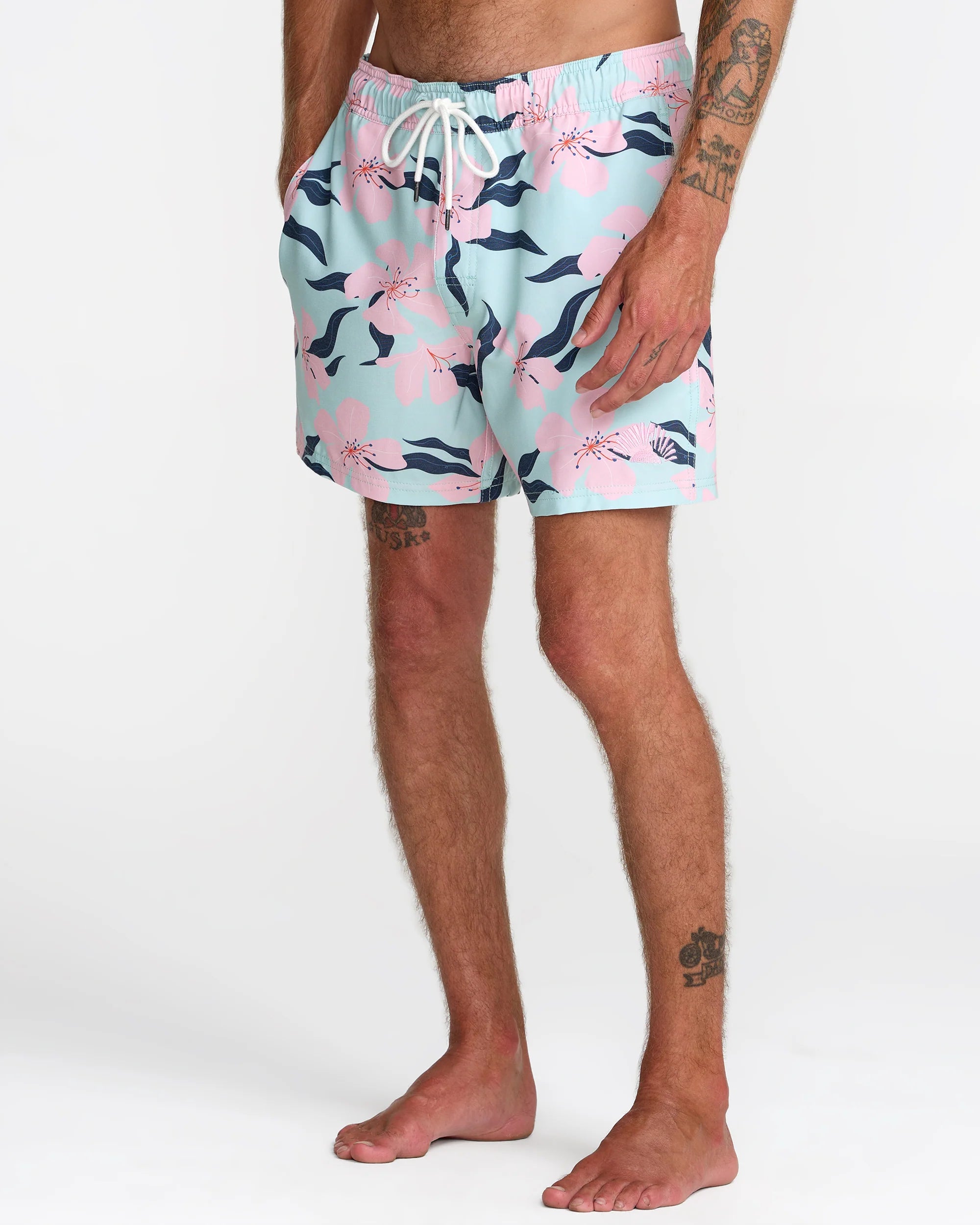 RVCA Men's Resort Elastic Trunk 16"