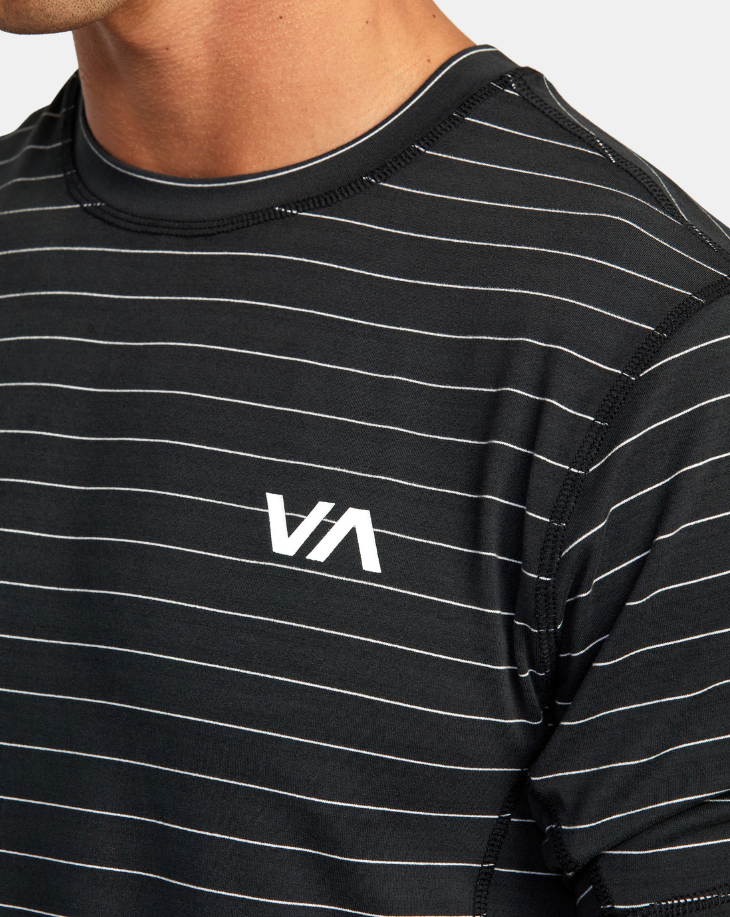Men's RVCA Sport Vent Stripe Technical Short Sleeve Top