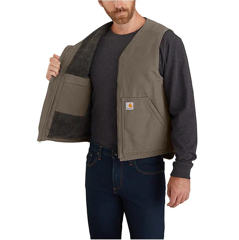 Carhartt Washed Duck Sherpa-Lined Vest