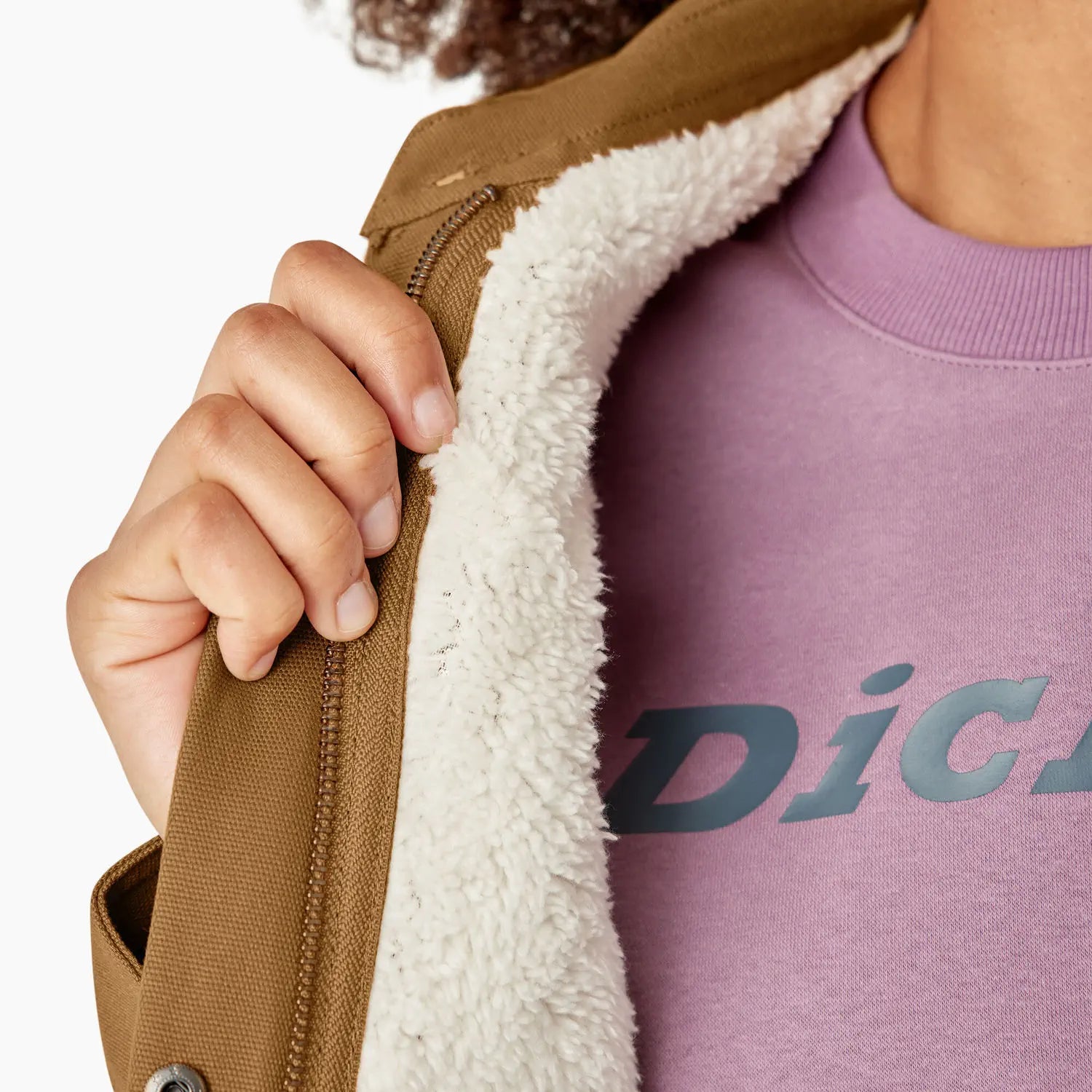 Dickies Women's Sherpa Lined Chore Coat