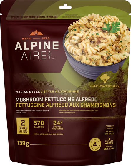 AlpineAire Wild Mushroom Fettucine Alfredo
