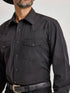 Wrangler Men's Western Snap Dobby Stripe Shirt