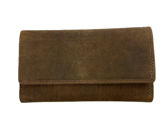 Rugged Earth Tan Leather Wallet #1