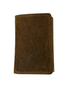 Rugged Earth Tan Trifold Leather Wallet #6