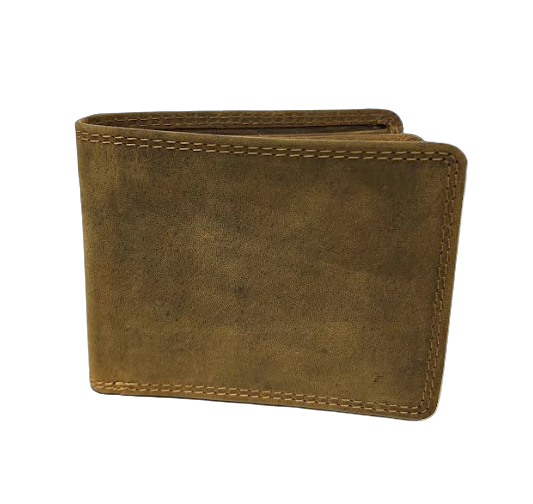 Rugged Earth Tan Bifold Leather Wallet #11