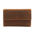 Rugged Earth Tan Trifold Leather Wallet