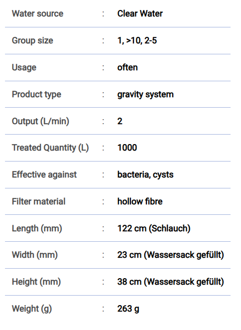 Katadyn BeFree Gravity 6L