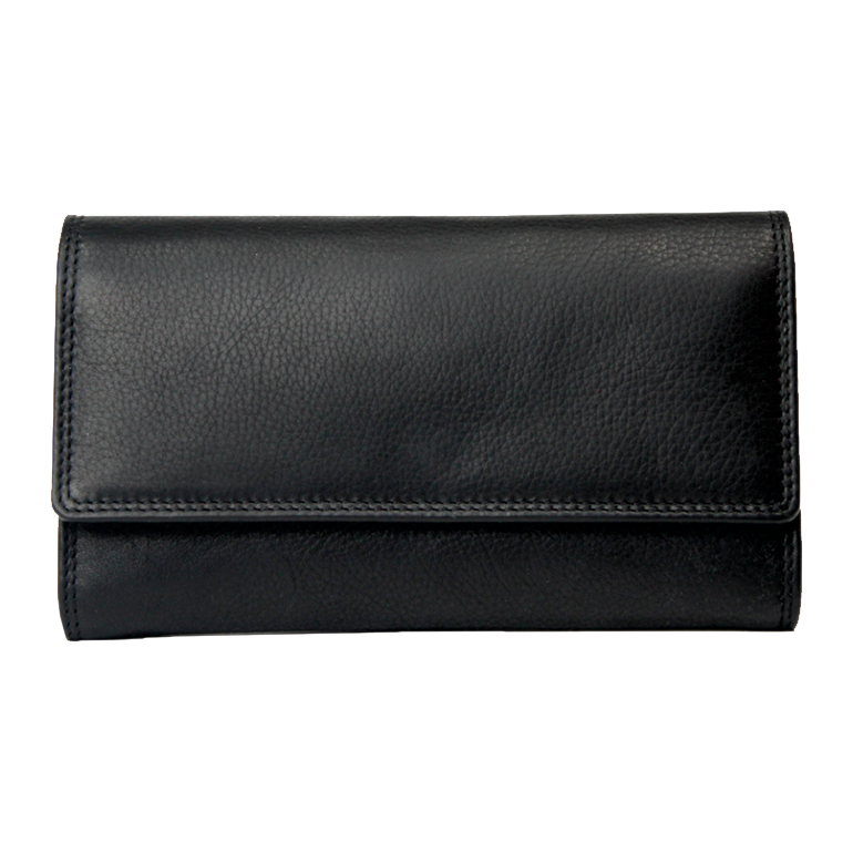 Rugged Earth Black Leather Wallet #1