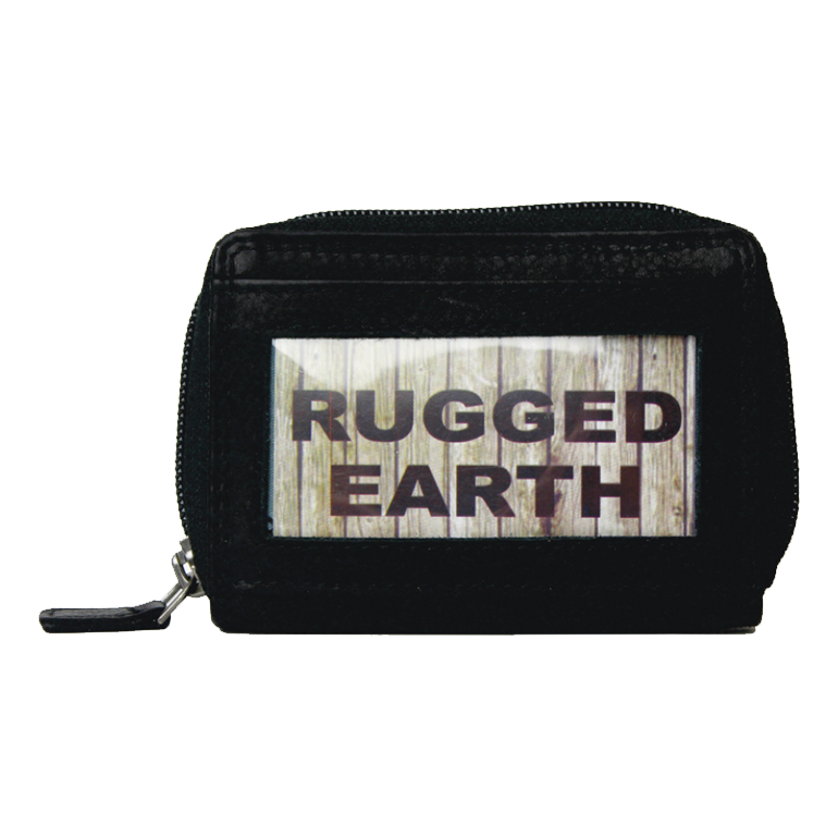 Rugged Earth Black Cardholder w/ Zipper #3
