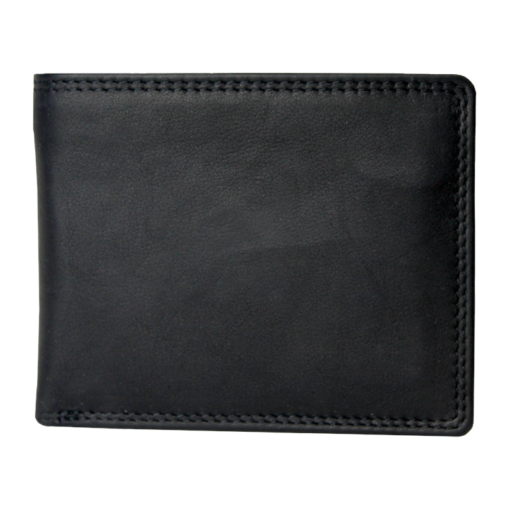 Rugged Earth Black Leather Bifold Wallet #8