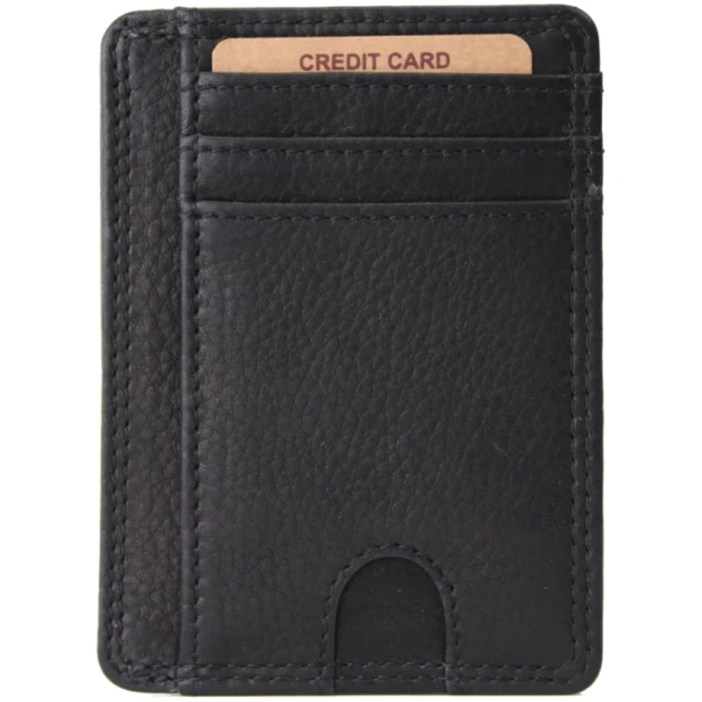 Rugged Earth Black Leather Card Holder #31