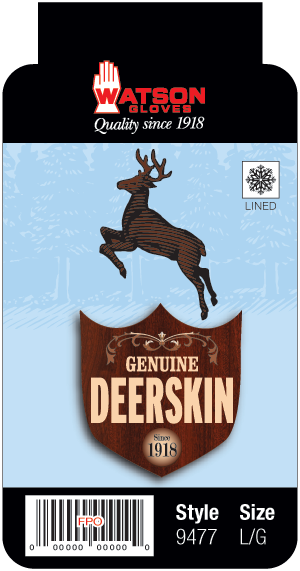 Watson Wild Deerskin Fleece Lined Glove
