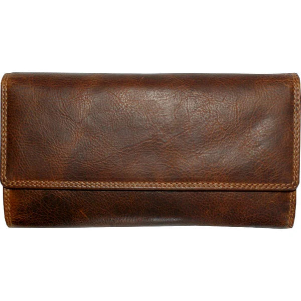 Rugged Earth Brown Leather Wallet #1