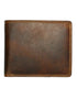 Rugged Earth Brown Bifold Leather Wallet #9