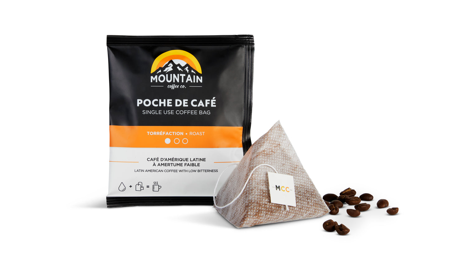 Mountain Coffee Co. Light Roast Single Serve Coffee Bags – 5 Pack