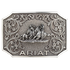 Ariat Men's Rectangle Team Roper Belt Buckle