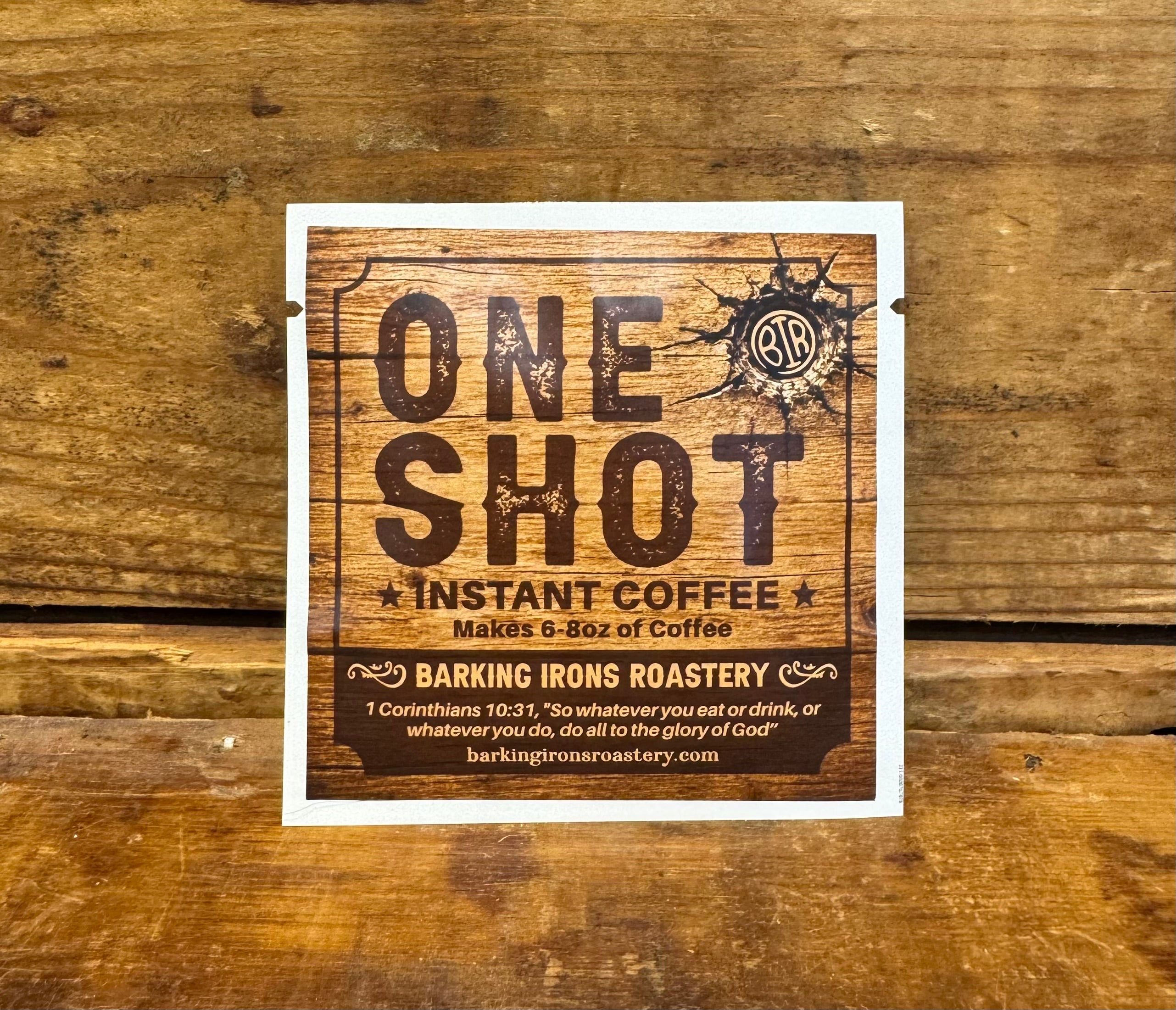 Barking Irons Roastery | One Shot | Medium Roast Instant Coffee