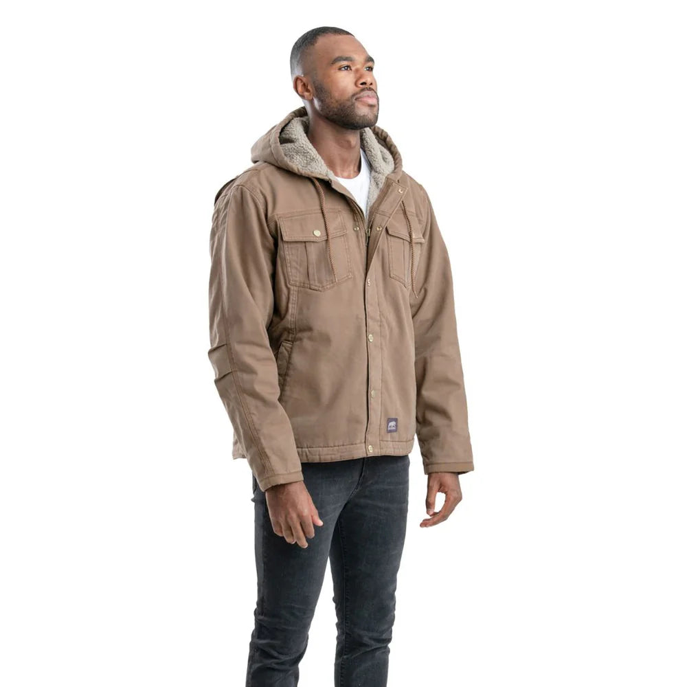Berne Men's Washed Sherpa-Lined Jacket